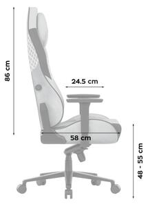 Sametová herní židle Force 8.3 Grey