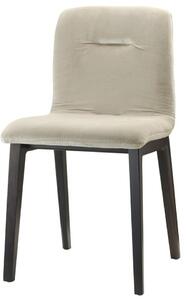 SCAB - Židle ALICE POP NATURAL - béžový samet/dřevo