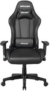 MERCURY Herní židle MRacer koženka, černá