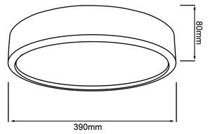 Brilliant - LED Stropní svítidlo SLIMLINE LED/22W/230V pr. 39 cm gumovník