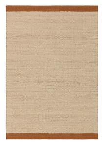 Krémový/v terakotové barvě ručně tkaný vlněný koberec 120x170 cm Lima Rust – Asiatic Carpets