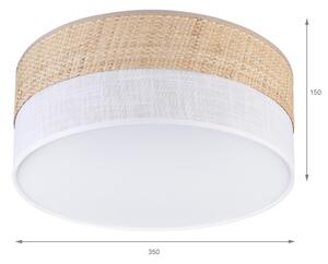 Stropní svítidlo SIRJA DOUBLE BOHO 2xE14/15W/230V pr. 35 cm béžová/bílá