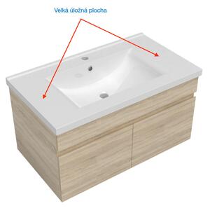 D‘Eluxe koupelnová skřínka s umyvadlem EASY KS80W