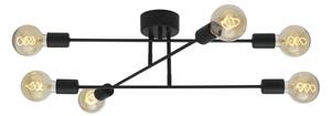Cottex P7216SV - Přisazený lustr BATON 6xE27/60W/230V černá