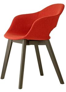 SCAB - Židle LADY B POP NATURAL - červená/dřevo