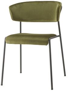 SCAB - Židle LISA s područkami - zelená/antracitová