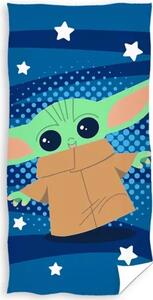Carbotex osuška Star Wars Baby Yoda a Hvězdičky 70x140 cm