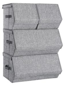 Set stohovatelných boxů RLB22GY (4 ks)