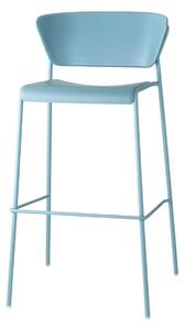SCAB - Barová židle LISA TECHNOPOLYMER vysoká - modrá