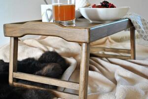 Comfortable snídaňový stolek do postele - antik - 55x34 cm