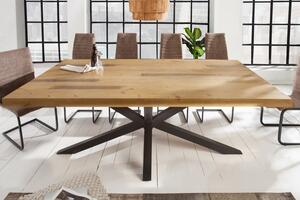 Noble Home Přírodní dřevěný jídelní stůl Galaxie 200 cm