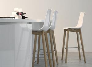 SCAB - Barová židle ZEBRA ANTISHOCK NATURAL vysoká - bílá/buk