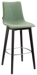 SCAB - Barová židle ZEBRA POP NATURAL nízká - zelená/wenge