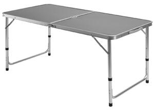 FurniGO Rozkládací kempingový stůl - šedý
