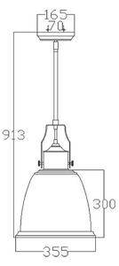 ZÁVĚSNÉ SVÍTIDLO, 35.5/76.6 cm Elstead Lighting - Závěsná světla