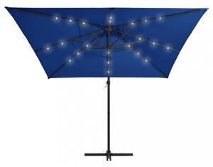Konzolov slunenk s LED svtly 250x250 cm Dekorhome Modr