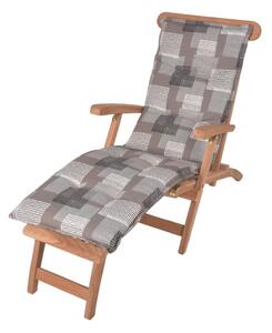 Šedý zahradní podsedák na lehátko 52x170 cm Stoke – Sun Garden