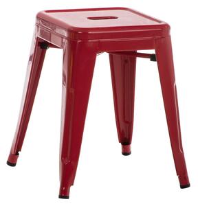 Stohovatelná kovová židle Arm Barva Červená