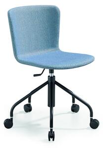 MIDJ - Čalouněná židle CALLA s podnoží na kolečkách