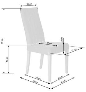 Jídelní židle DIEGO (bílá/inary 91) - VÝPRODEJ POSLEDNÍ 4 KS ZA TUTO CENU