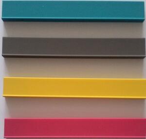 Rohová šatní skříň REST R14 Maridex 85/195/85 barevné provedení: craft bílý/šedá/tyrkys úchyty