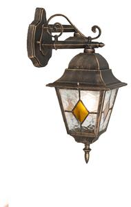 Chytrá venkovní nástěnná lampa s vintage designem bronzová vč. Wifi A60 - Antigua