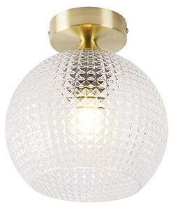 Chytré stropní svítidlo Art Deco mosazné vč. Wifi A60 - Sphere