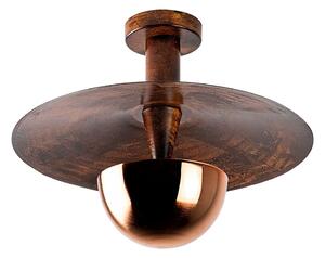 Stropní svítidlo v měděné barvě s kovovým stínidlem ø 38 cm Kurt – Opviq lights