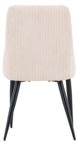 Jídelní židle Leone, 2ks, béžová, 57x48x89