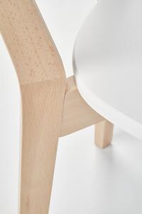 Jídelní židle BUGGI přírodní / bílá