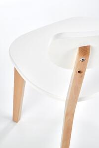 Jídelní židle BUGGI přírodní / bílá