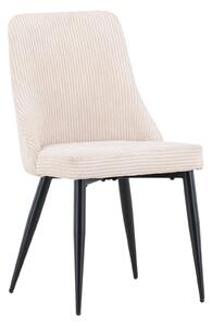 Jídelní židle Leone, 2ks, béžová, 57x48x89