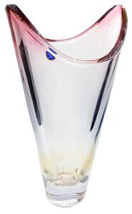 Crystalite Bohemia váza skleněná Kyoto barevná 33 cm