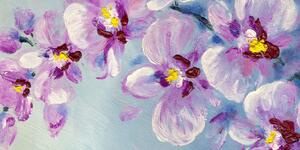 Obraz romantické fialové květy