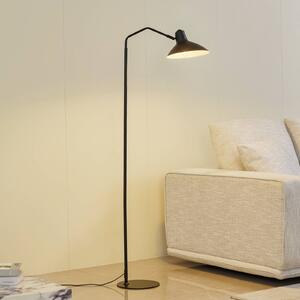 Stojací lampa Lindby Adrik, černá, kov