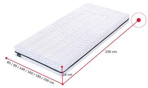 Pěnová matrace HILL + polštář, 200x200x16
