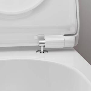 Hansgrohe EluPura S WC sedátko a kryt s upevněním nahoře, SoftClose a QuickRelease, Slim, bílá 60200450