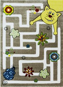 Vopi | Dětský koberec Smart Kids 22303 beige - 120 x 180 cm