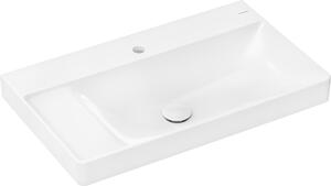 Hansgrohe Xelu Q umyvadlo s poličkou vlevo 800/480 s otvorem pro baterii bez přepadu, SmartClean, bílá 61030450