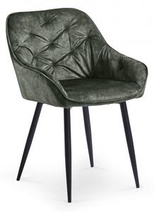 Jídelní židle K418 (tmavě zelená)