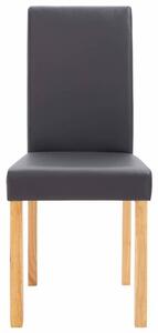 Jídelní židle 4 ks umělá kůže / dřevo Dekorhome Vínová