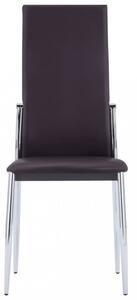 Jídelní židle 2 ks umělá kůže Dekorhome Černá