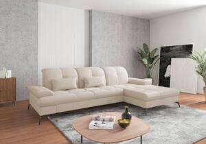 ROHOVÁ SEDAČKA, textil, krémová Sit & More - Sedací soupravy, Online Only