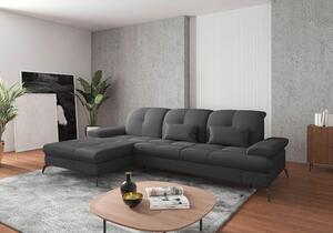 ROHOVÁ SEDAČKA, textil, tmavě šedá Sit & More - Sedací soupravy, Online Only