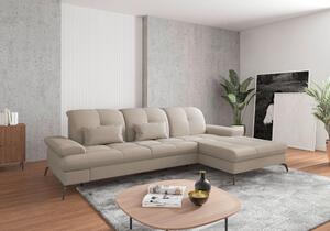 ROHOVÁ SEDAČKA, textil, šedohnědá Sit & More - Sedací soupravy, Online Only