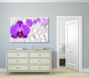 Obraz orchidej na abstraktním pozadí