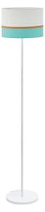 Eglo 55083 - LED Stojací lampa 1xE27/10W/230V 3000K bílá/tyrkysová