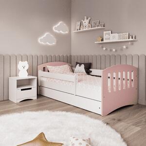 BabyBeds Dětská postel CLASSIC 1 s úložným prostorem Velikost postele: 160x80 cm, Barva postele: Růžová MIX