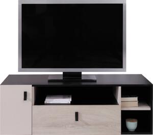 Televizní stolek PL10 PLANET 120/40/50 Barva: cerna-dub-bezova