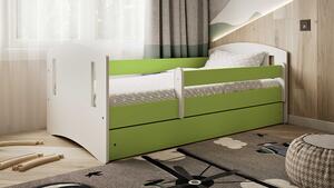 BabyBeds Dětská postel CLASSIC 2 s úložným prostorem Velikost postele: 180x80 cm, Barva postele: Zelená